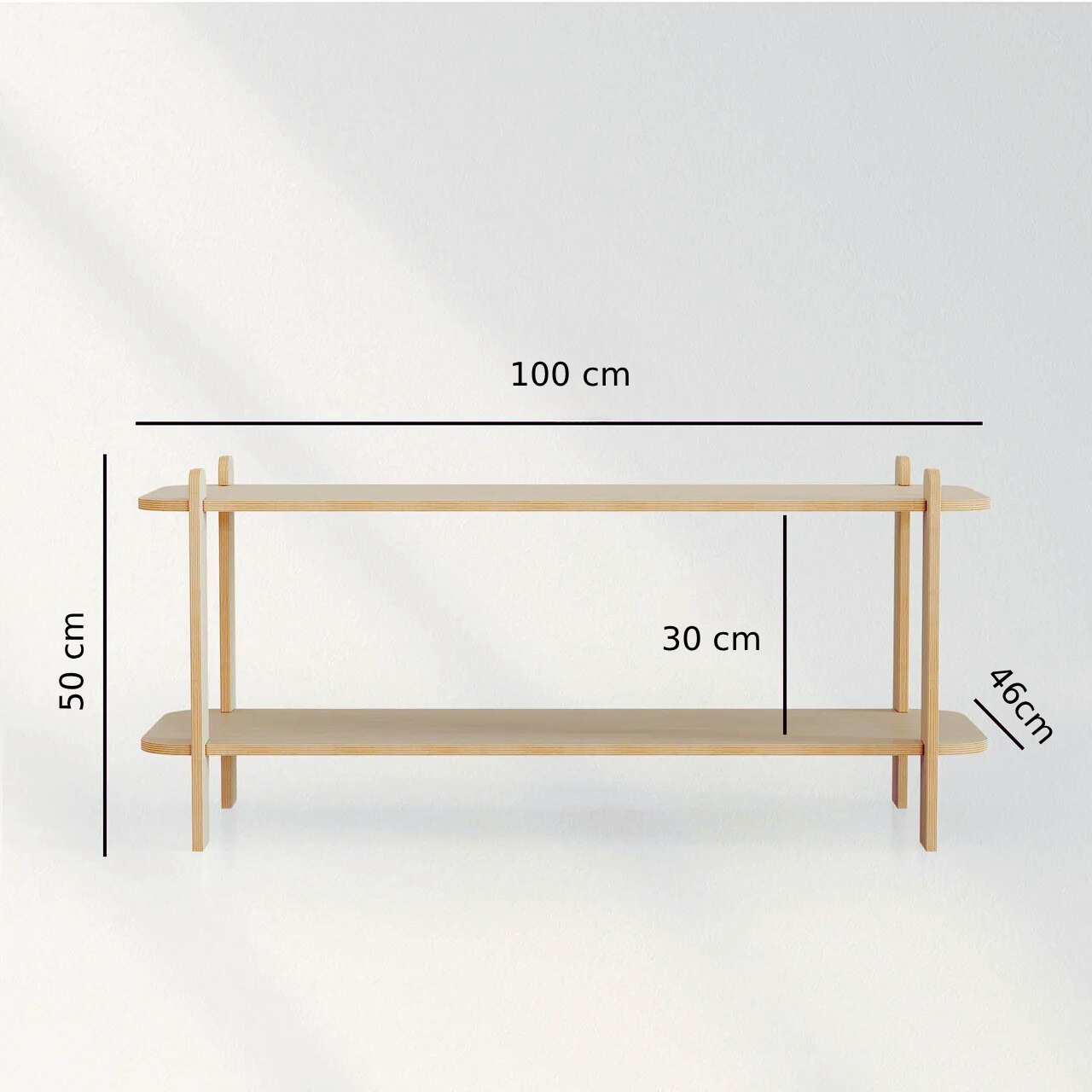 Étagère Polyvalente 2 ou 3 Niveaux – Simplicité et Style